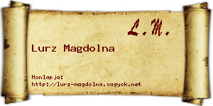 Lurz Magdolna névjegykártya